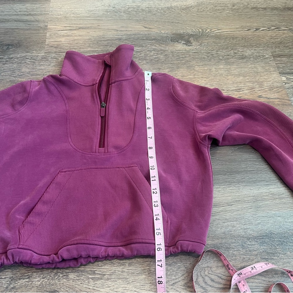 Lululemon Brushed Softstreme Ribbed Half Zip Deep Luxe Size 0 (XS) Buttery Soft - Picture 12 of 12